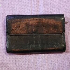 Vintage 1990s Black Leather Calvin Klein Wallet
